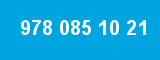 978 085 10 21 978 085 10 21